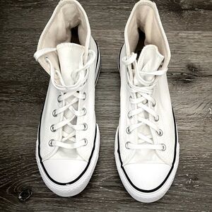 Platform White Converse Women Size 6.5